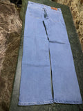 Men's Loose Fit Mid Rise Light Blue Jeans
